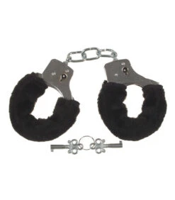 Menottes Avec Fourrure Noire