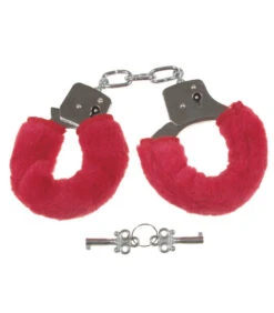 Menottes Avec Fourrure Rouge