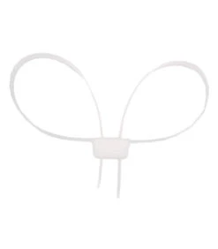 Menottes Plastiques Blanc 700x12mm 10 Pcs/paquet