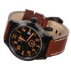 Montre Aviateur FLIEGER Bracelet En Cuir Brun -Militaire Équipement Magasin montre aviateur flieger bracelet en cuir brun