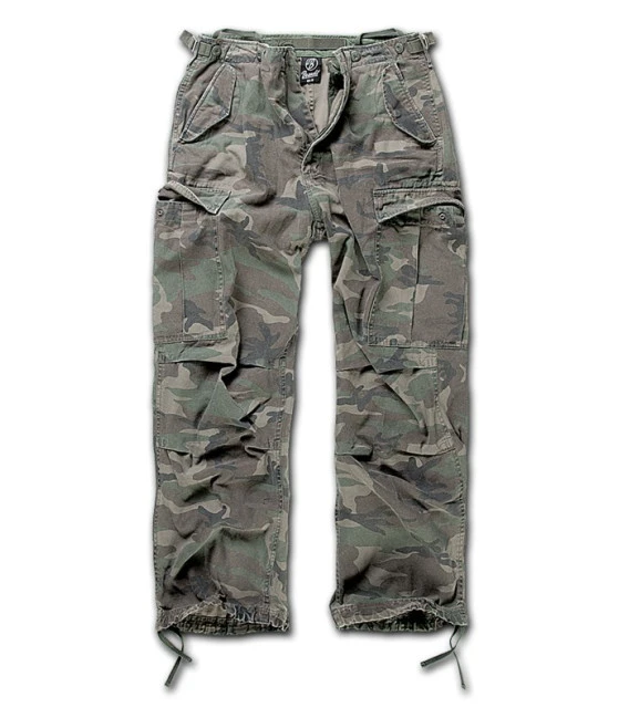 Brandit Pantalon Treillis M-65 Vintage Camouflage Woodland 3 Brandit Pantalon Treillis M-65 Vintage Camouflage Woodland