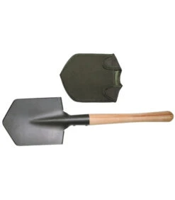 Pelle Militaire Kaki, Manche Bois, Supplémentaire Solide, Housse