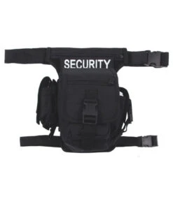 Sacoche Banane Security Noir Fixation Ceinture Et Jambes