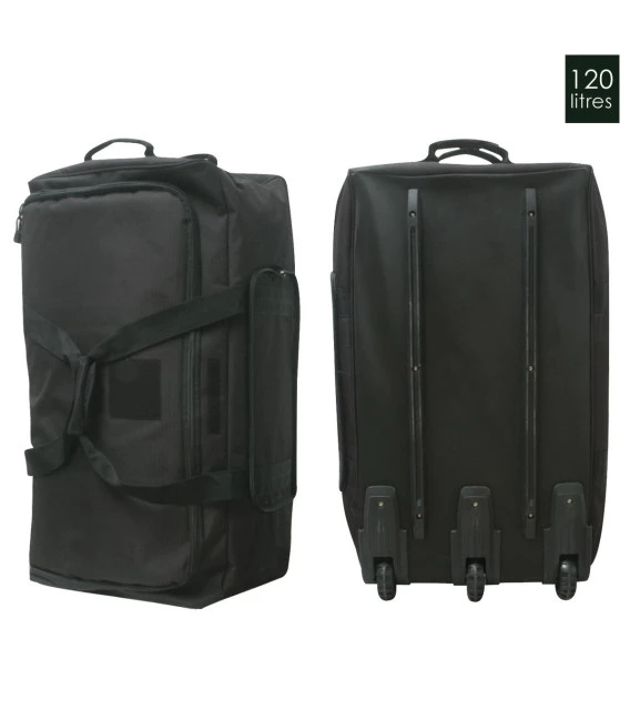 Sac Militaire Noir Cargo 3 Roues 120L 3 Sac Militaire Noir Cargo 3 Roues 120L