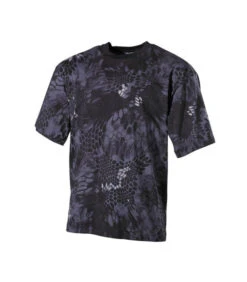 T-shirt Camouflage Snake Noir Militaire