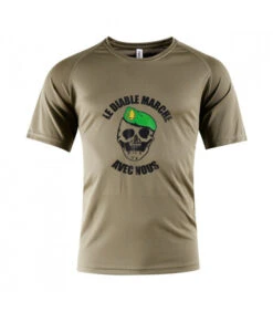 T-shirt Easy Clim "Diable Marche" Légion Kaki