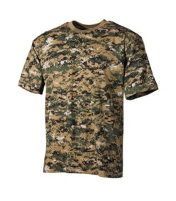 Tee-shirt Camouflage Digital Wood US Militaire