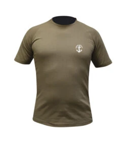 Tee Shirt Felin Coyote Coton Serigraphie Marine Nationale