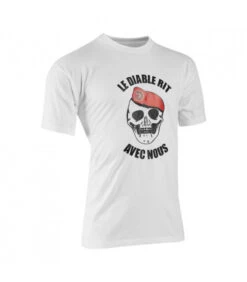 Tee-shirt Militaire Diable Marche Metro Rouge -Militaire Équipement Magasin tee shirt militaire diable marche metro rouge 1