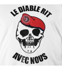 Tee-shirt Militaire Diable Marche Metro Rouge -Militaire Équipement Magasin tee shirt militaire diable marche metro rouge 3