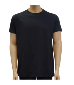 Tee Shirt Noir Cooldry Anti Humidite Maille Piquee : Noir