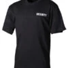Tee-shirt, Noir, "SECURITY", Imprimé -Militaire Équipement Magasin tee shirt noir security imprime