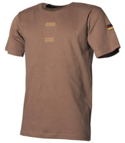 Tee-Shirt Tropique BW, Coyote, Velcro, Insigne Drapeau