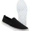 Tennis Slip On Southampton Brandit Noir/blanc -Militaire Équipement Magasin tennis slip on southampton brandit noir blanc