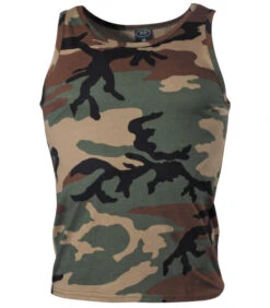 US Débardeur Camou, Woodland, 170 G/m²