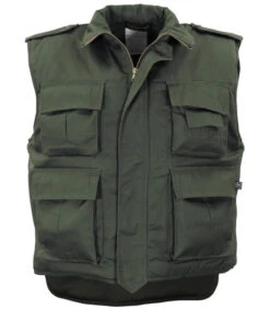 US Gilet Matelassé, Ranger, Vert, Fourré, Grandes Tailles