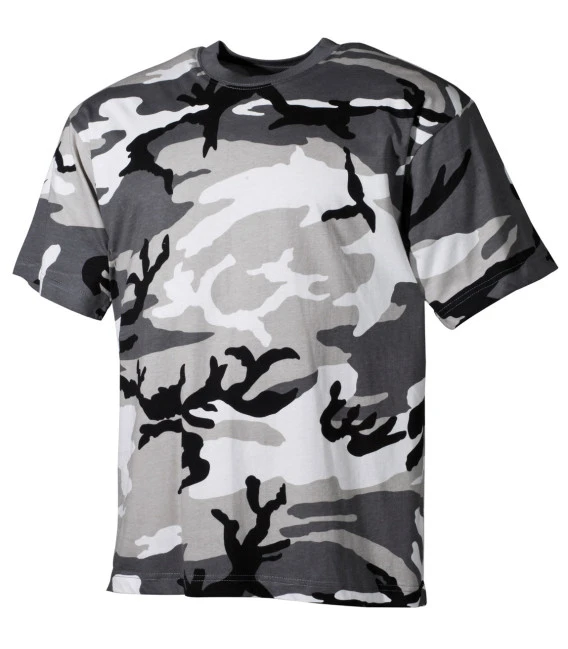 Tee-shirt Militaire US "Classique" Camouflage Urbain Gris 3 Tee-shirt Militaire US "Classique" Camouflage Urbain Gris